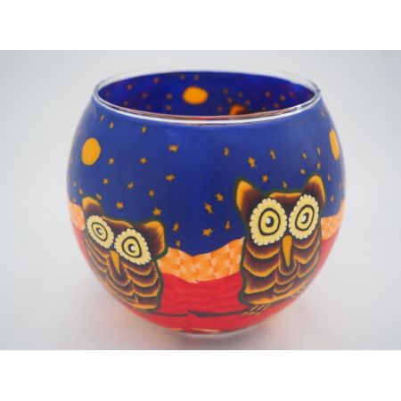 Candlemania - Hv Glowing Globe Candle Holder Owls
