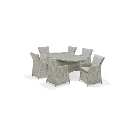 Samoa 6C Oval Dining Set 202x108cm