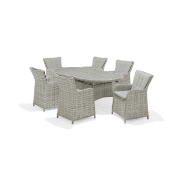 Samoa 6C Oval Dining Set 202x108cm